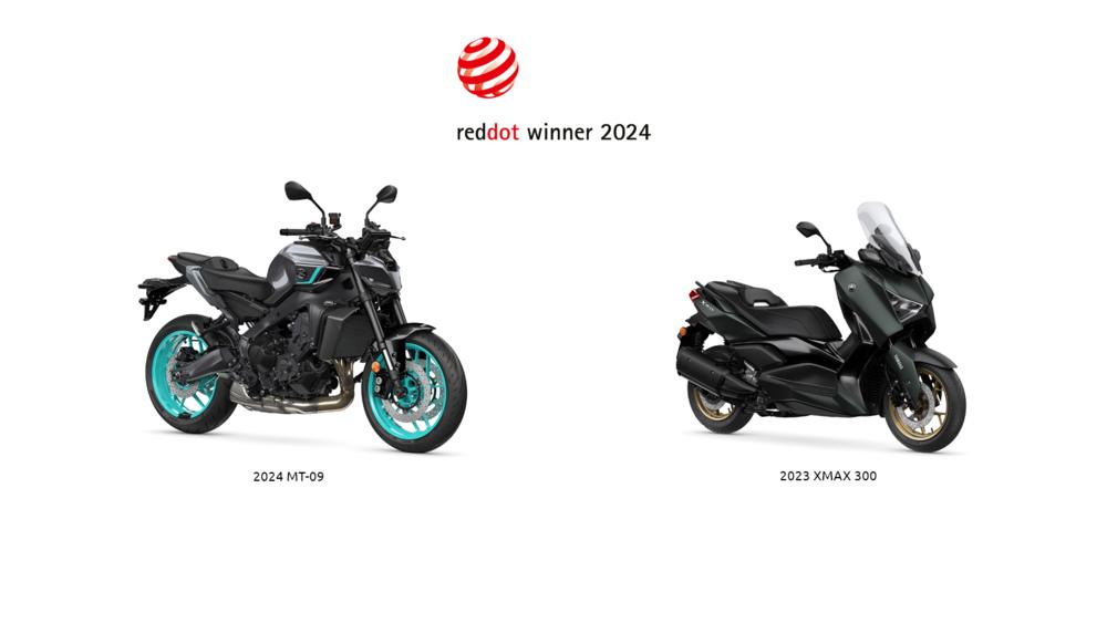 Red Dot Award Product Design 2024 MY24 MT-09 and MY23 XMAX 300