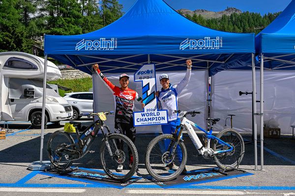 MORETTINI AND COLARUSSO WORLD CHAMPIONS E-BIKE ENDURO WITH POLINI E-P3+