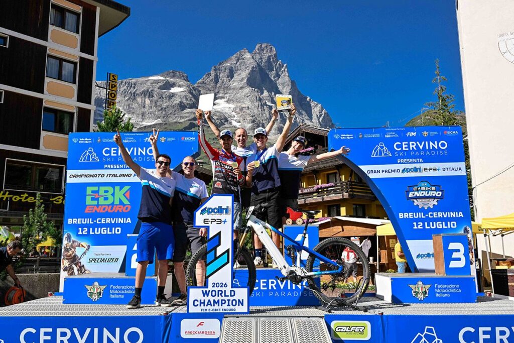 MORETTINI AND COLARUSSO WORLD CHAMPIONS E-BIKE ENDURO WITH POLINI E-P3+